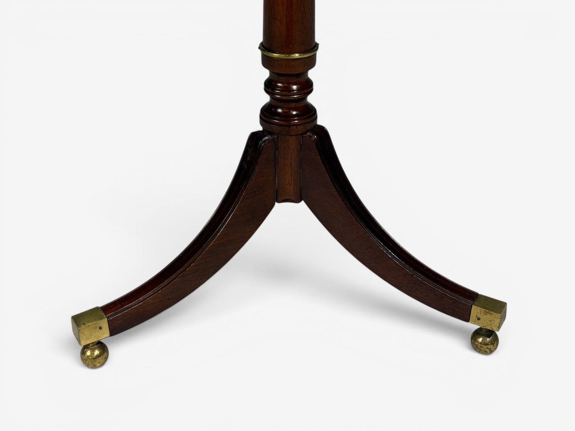 Baker Furniture, Tilt-Top End Table, Mahogany, Rosewood, Brass, USA, 1970s