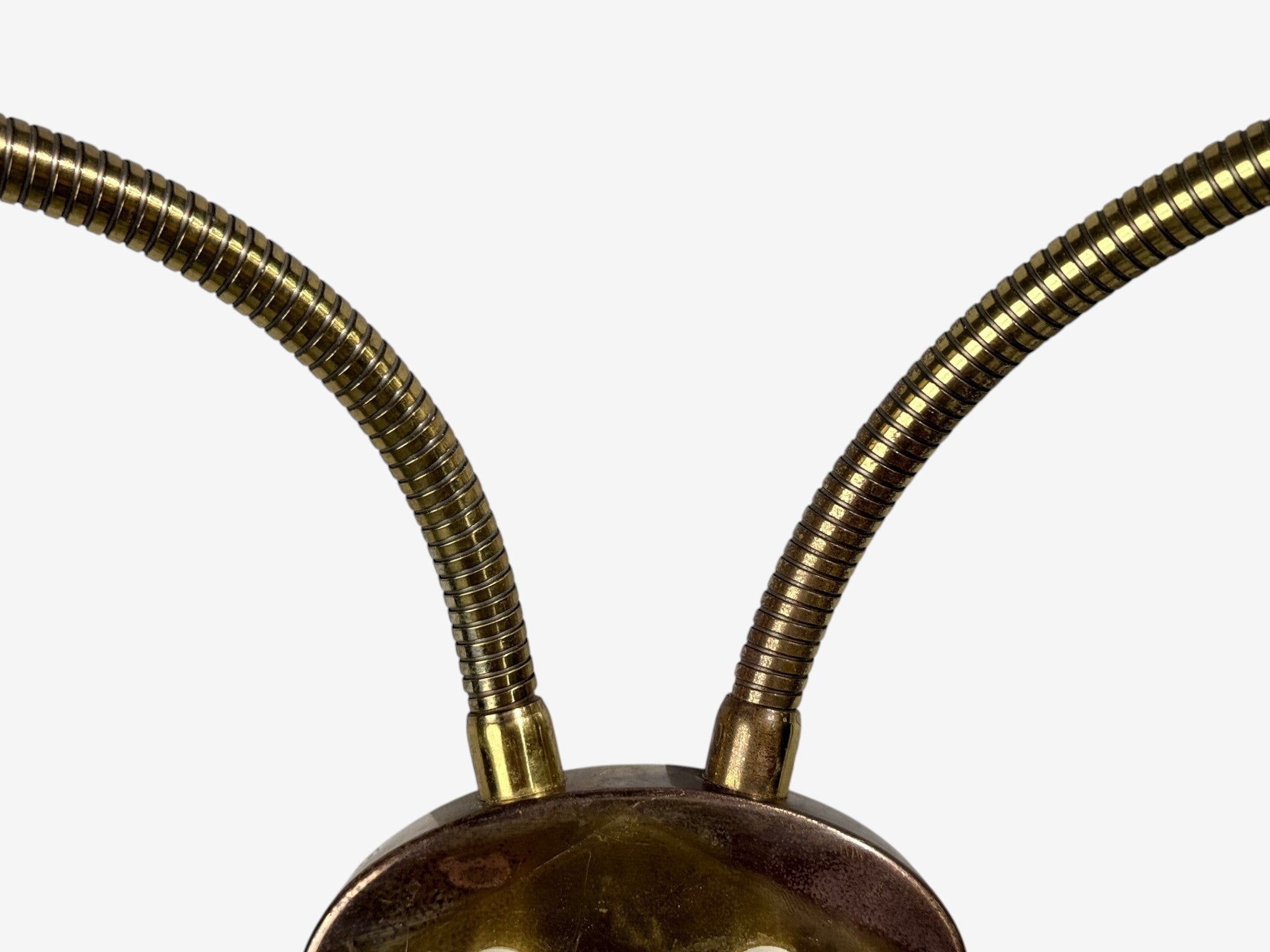 Swedish Modern, Adjustable Wall Light, Brass, Lacquered Metal, Sweden, 1950s