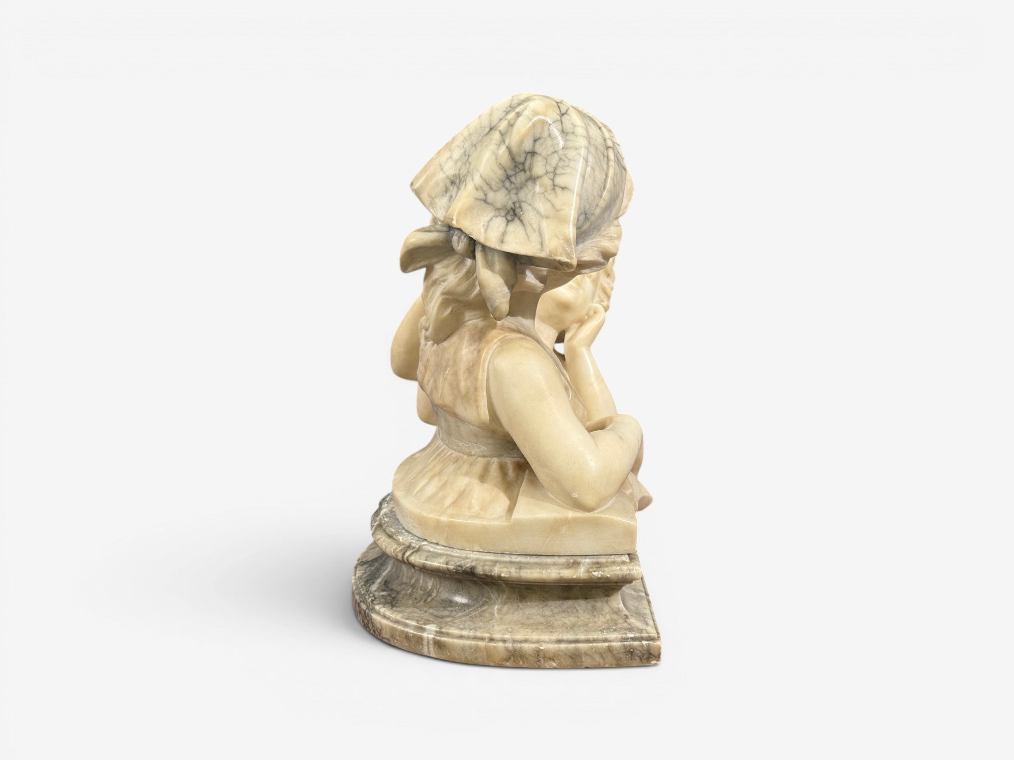 Neoclassical, Marble Statue, Mother and Daughter, France, 1910s