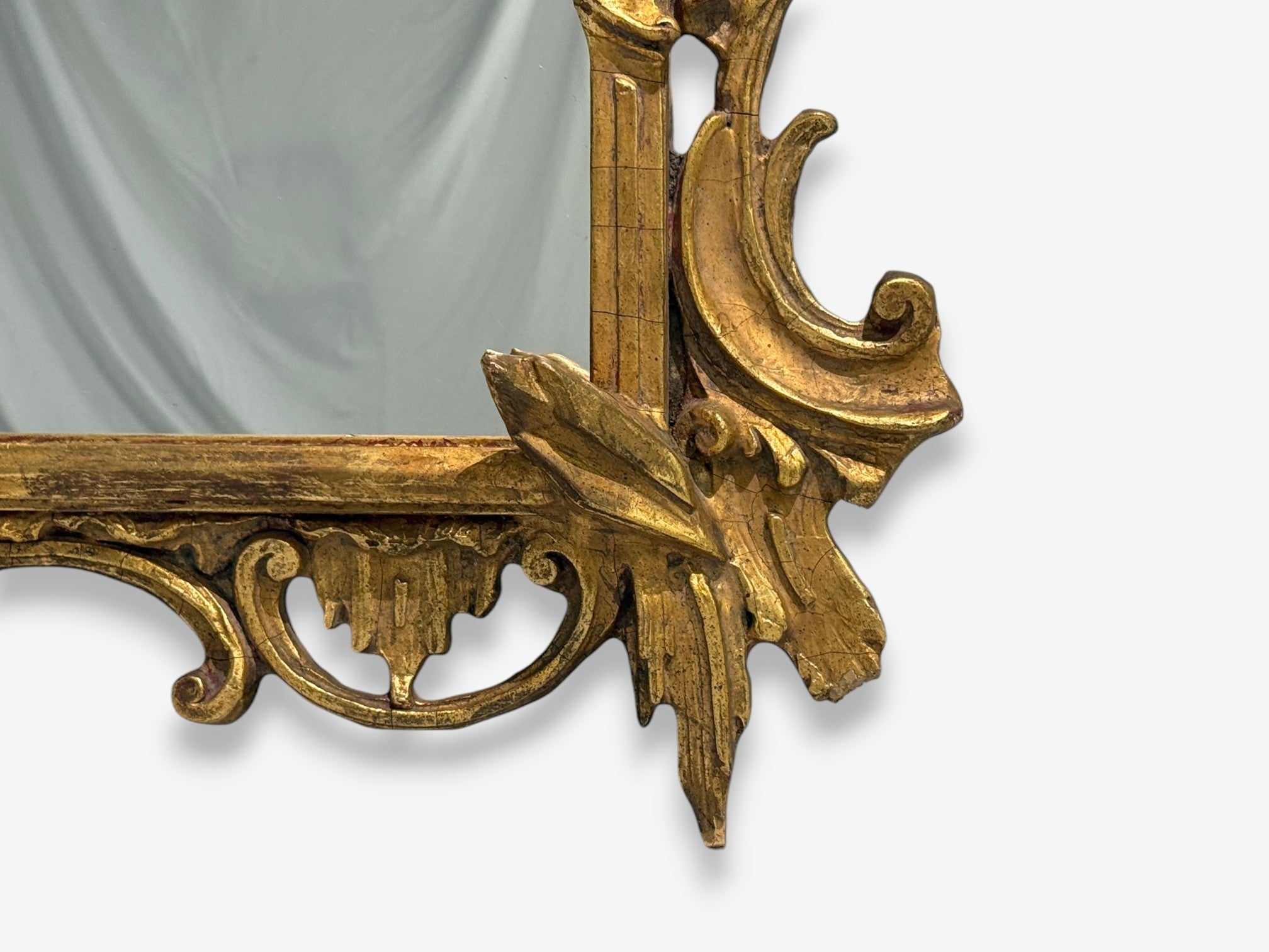 Friedman Brothers, Large Ornate Wall Mirror, Giltwood, Mirror, USA, 1950s