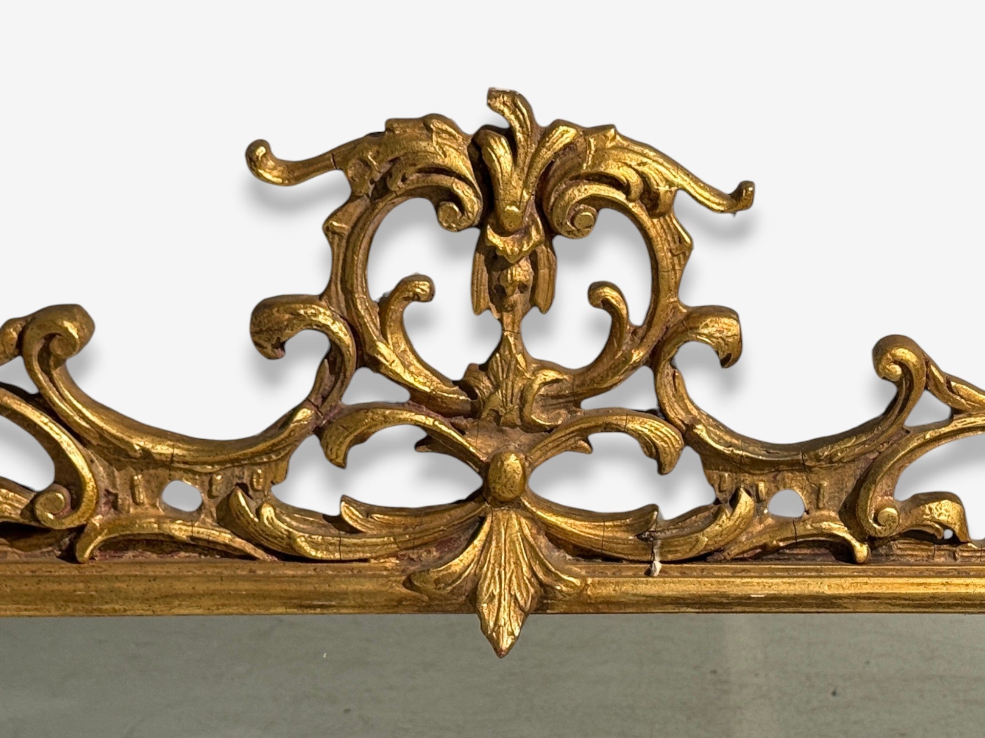 Friedman Brothers, Large Ornate Wall Mirror, Giltwood, Mirror, USA, 1950s