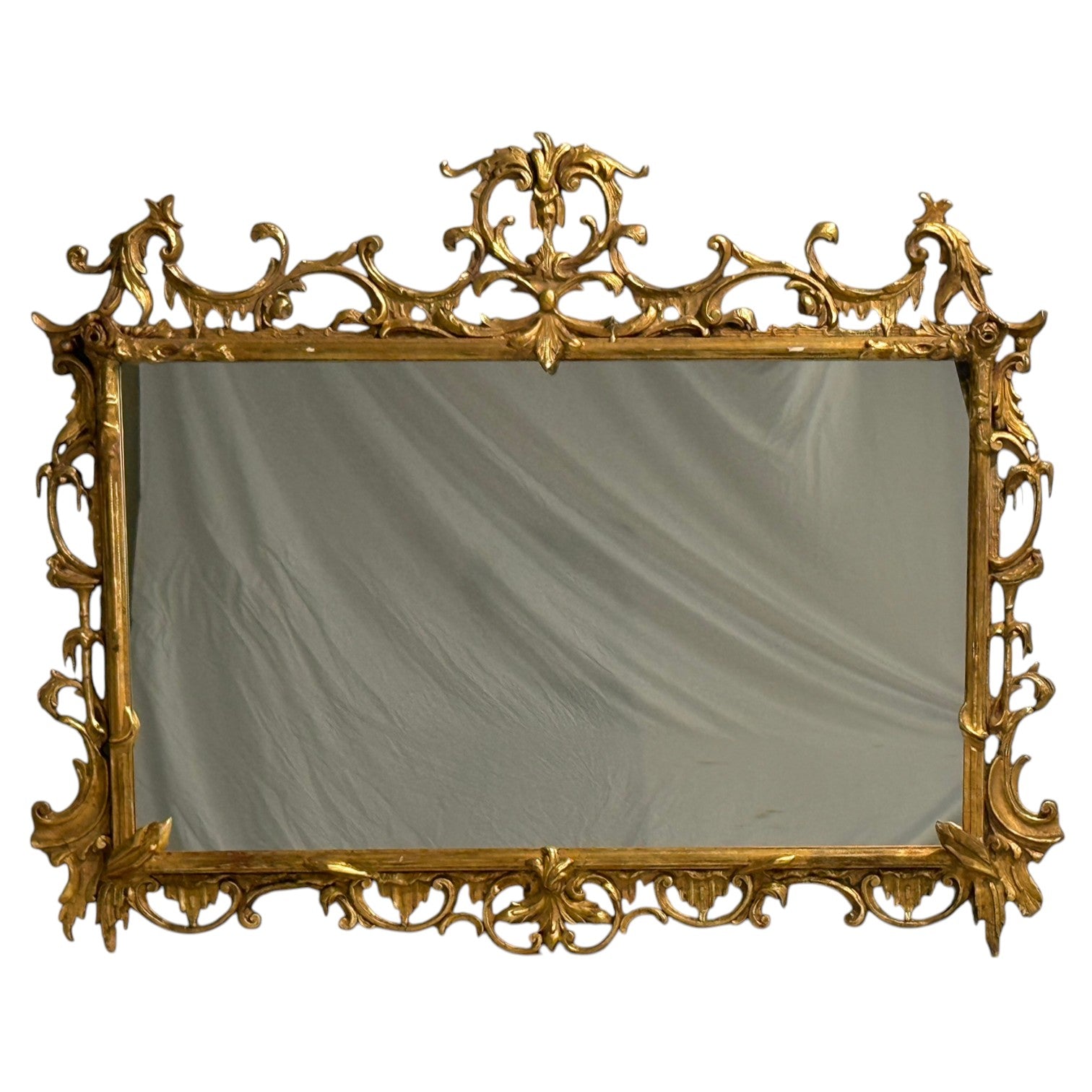 Friedman Brothers, Large Ornate Wall Mirror, Giltwood, Mirror, USA, 1950s