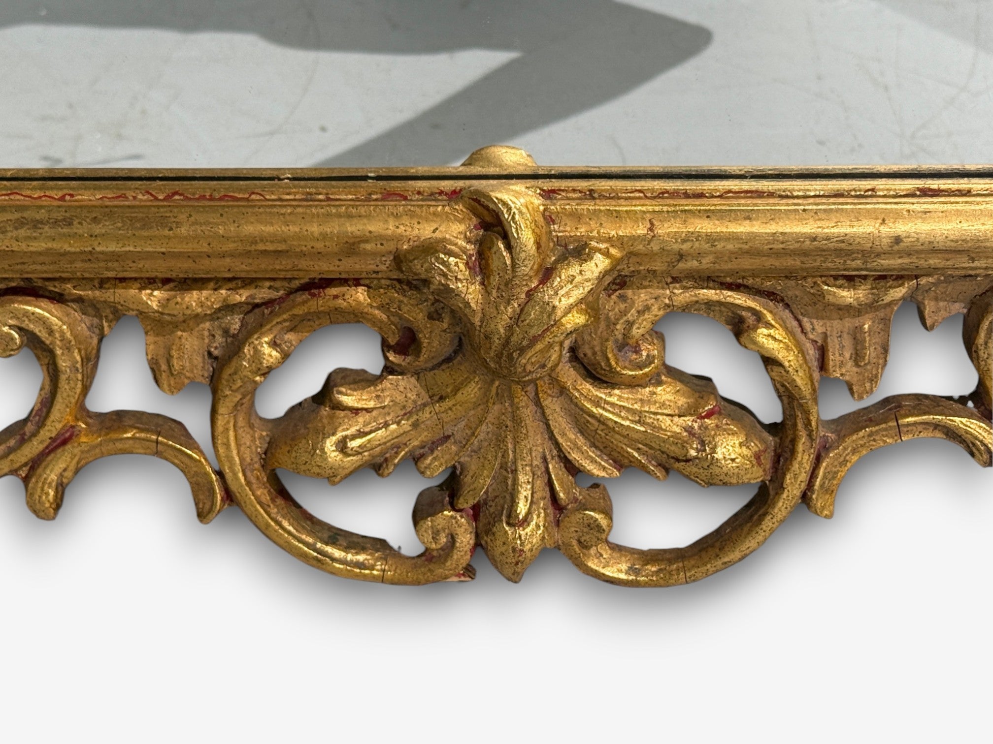 Friedman Brothers, Large Ornate Wall Mirror, Giltwood, Mirror, USA, 1950s