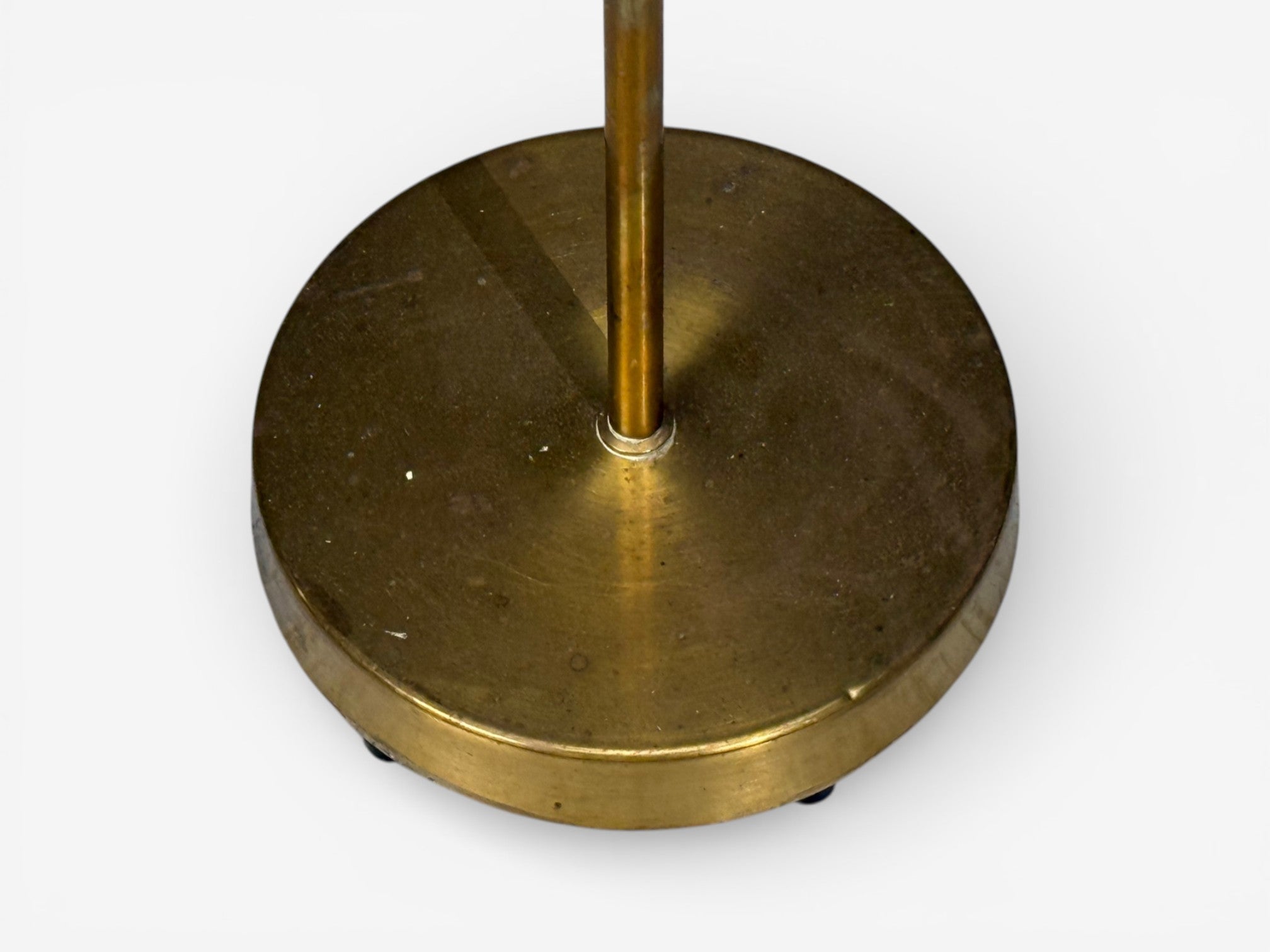 Falkenbergs Belysning, Adjustable Floor Lamp, Brass, Bamboo, Sweden, 1960s