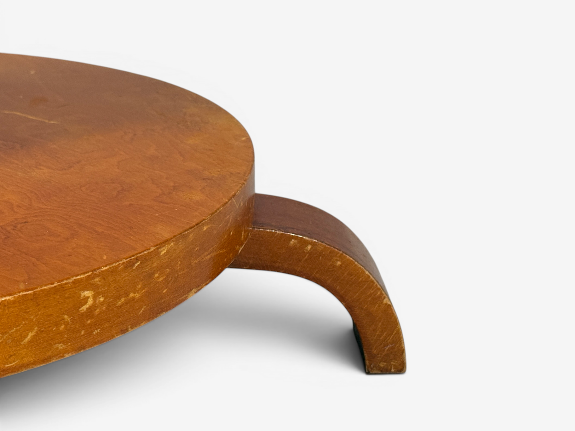 Swedish Art Deco, End Table, Birch, Ebonized Wood, Sweden, 1930s