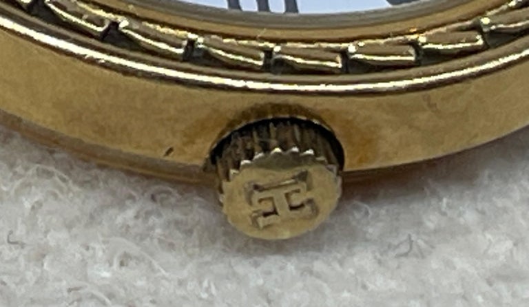 Hermès Paris 18 Kt Gold 'Sellier' Wristwatch, Crocodile Strap