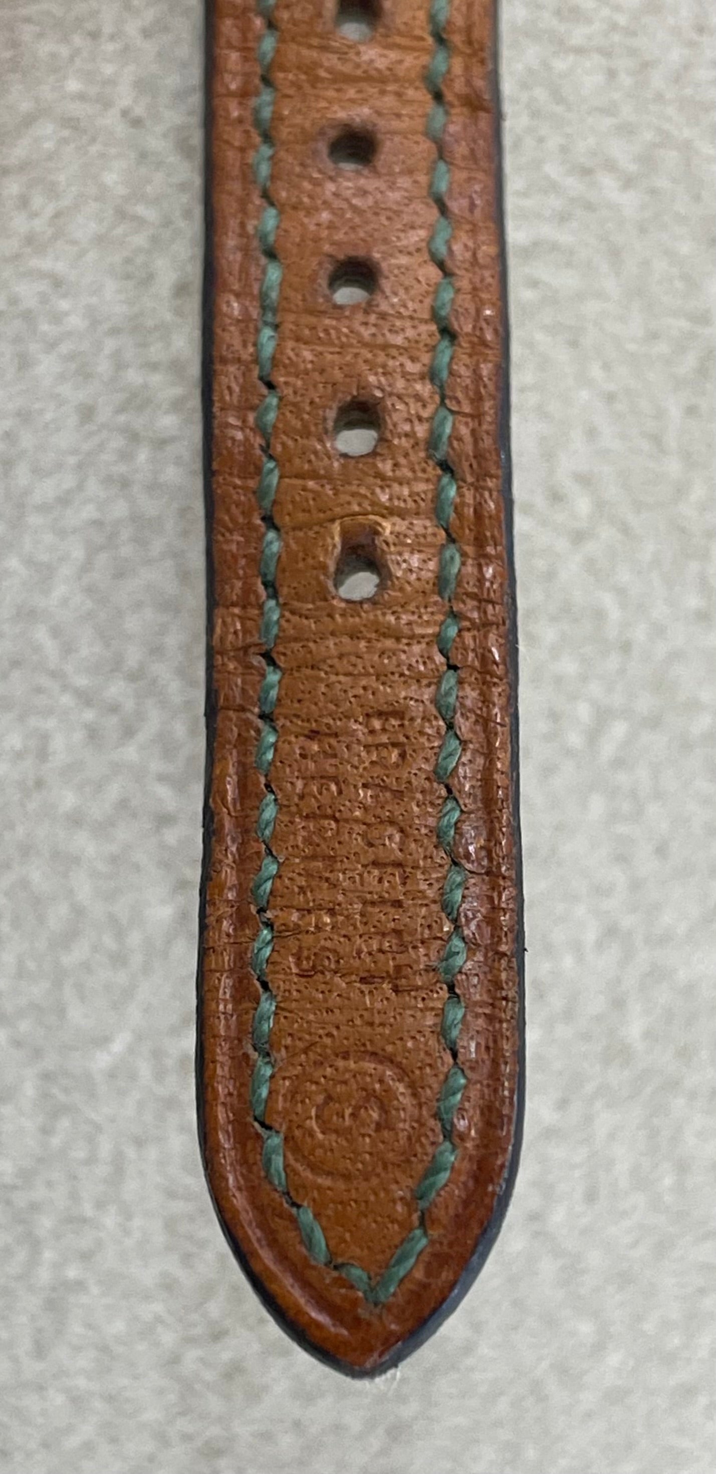 Hermès Paris 18 Kt Gold 'Sellier' Wristwatch, Crocodile Strap