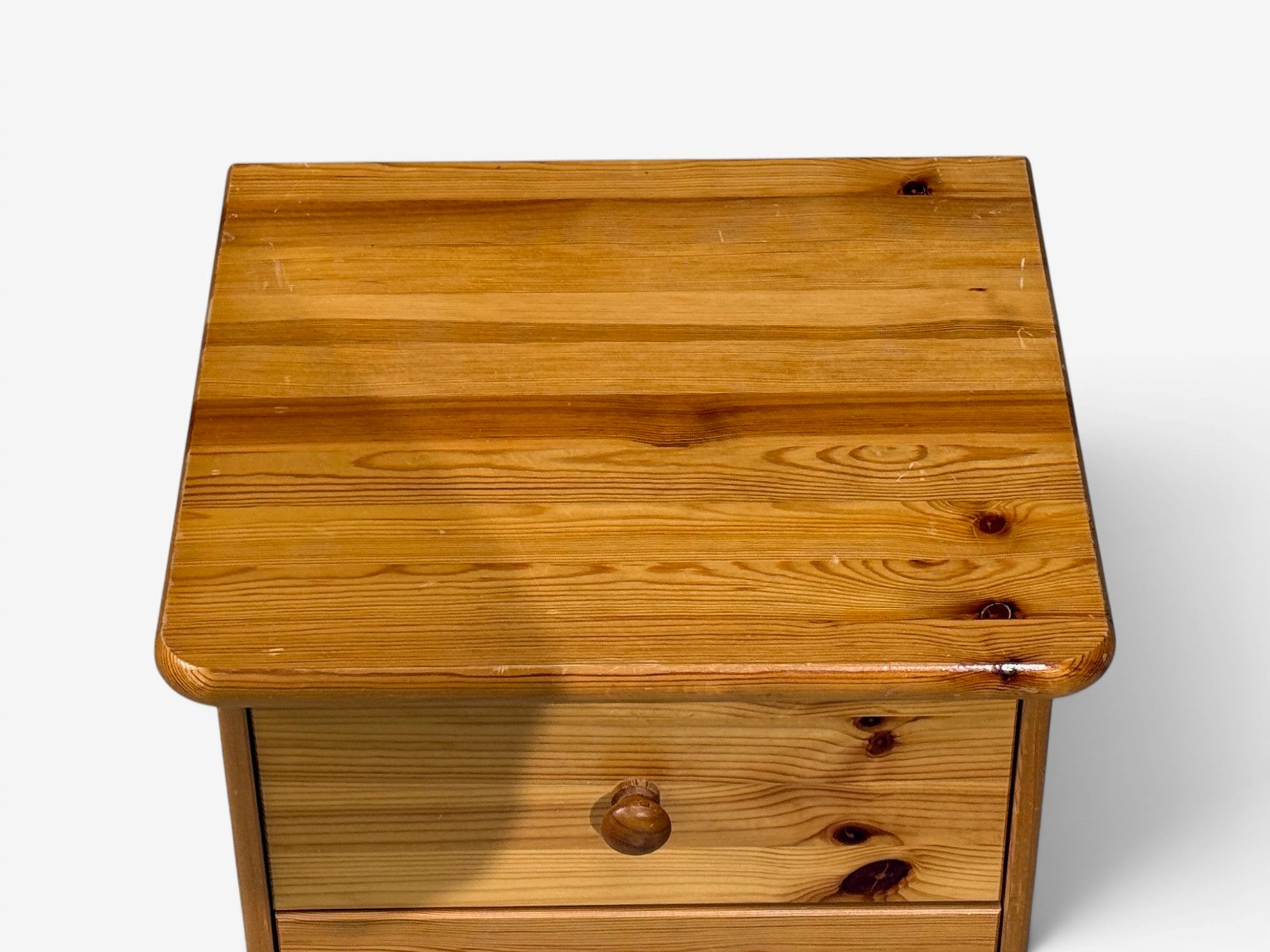 Swedish Modern, Nightstands, Pine, Sweden, 1970s