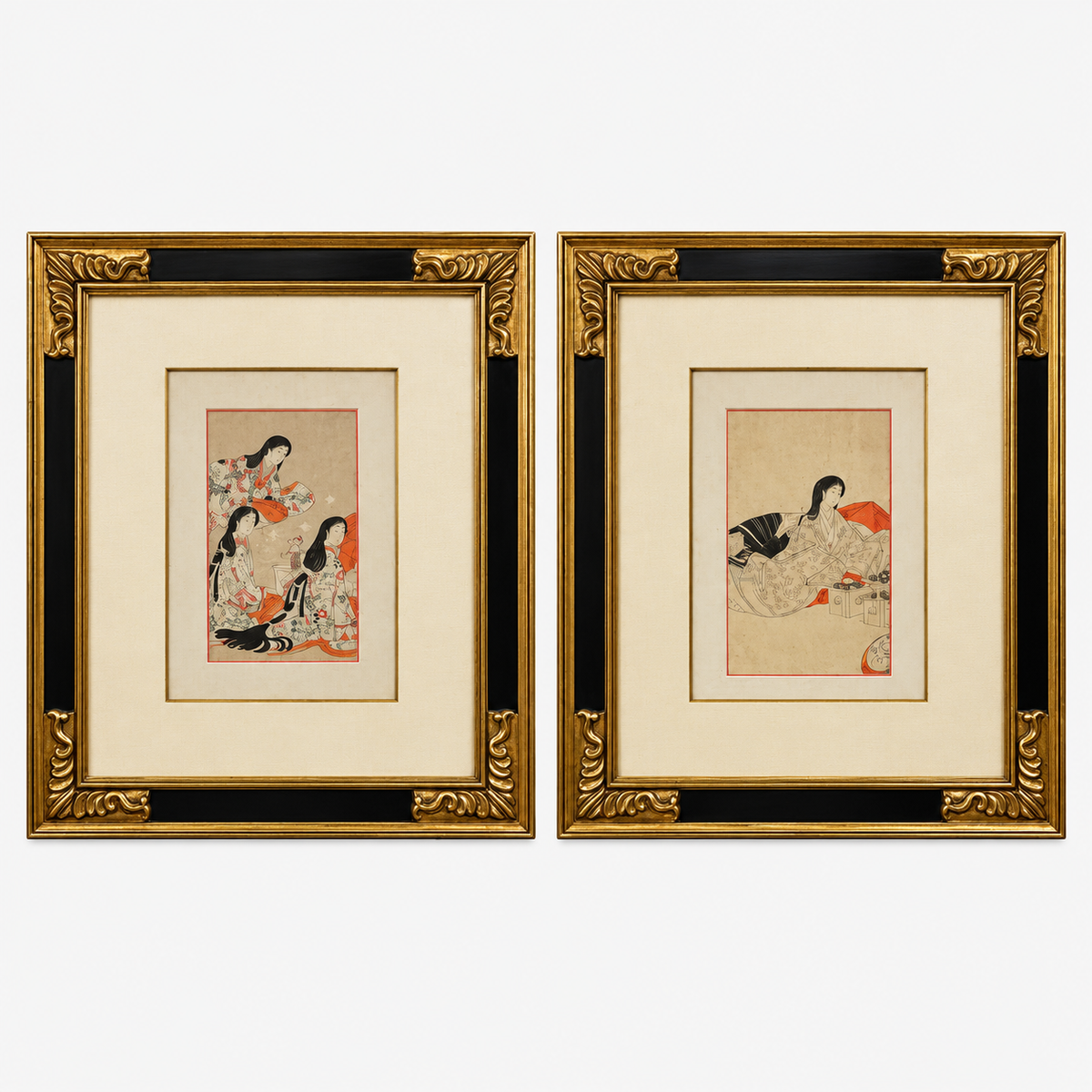 Toyohara Chikanobu, Signed Japanese Woodblock Prints, Japan, 1890s