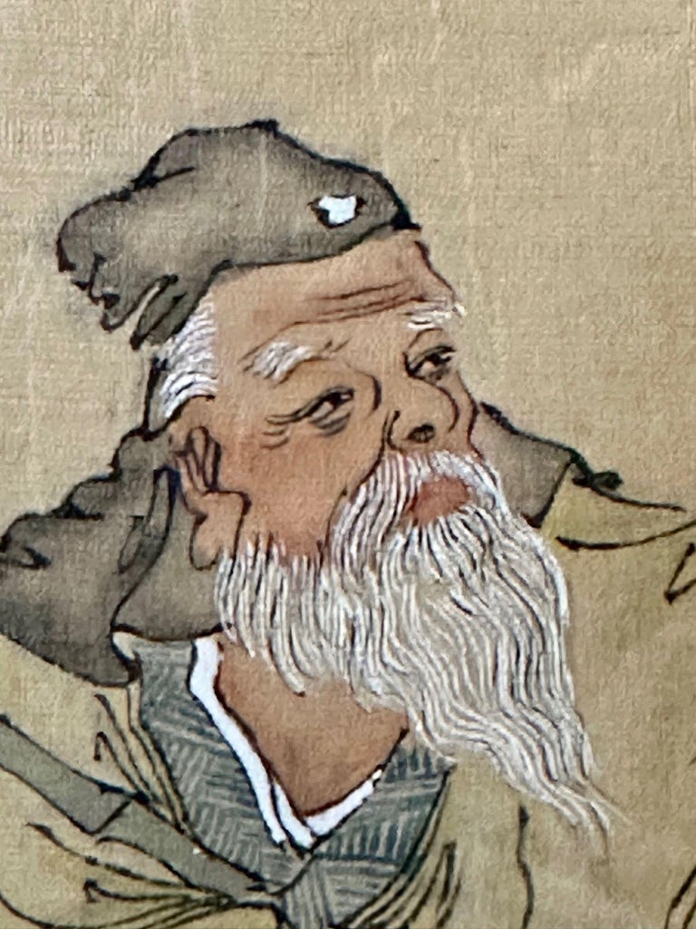 Chinese Export, Hand-Painted Figural Scenes, Rosewood Frames, China, 19th c.