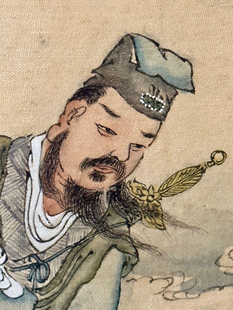Chinese Export, Hand-Painted Figural Scenes, Rosewood Frames, China, 19th c.