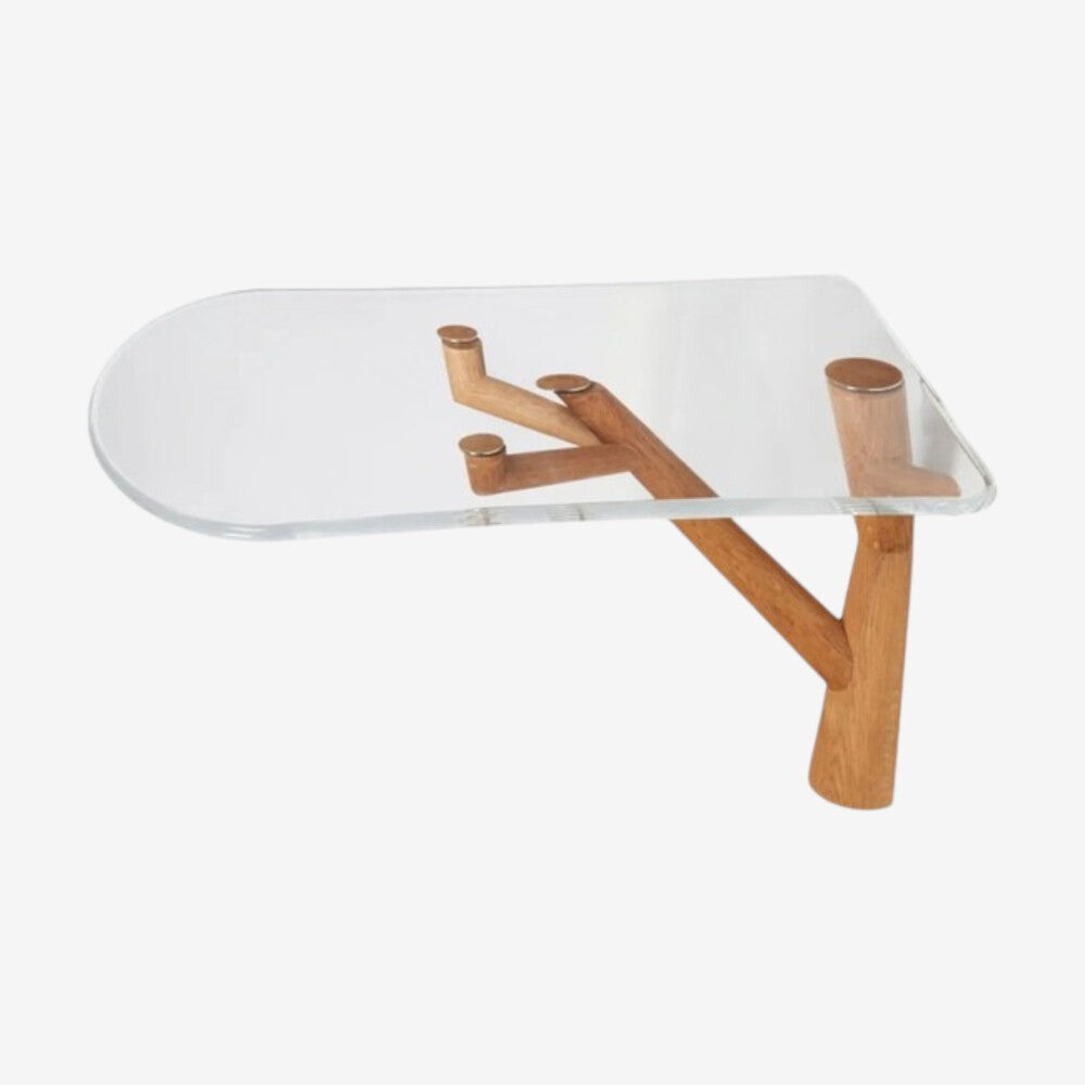Mattia Bonetti, Contemporary, Rare Console or Table, Oak, Plexiglass, France, 2008