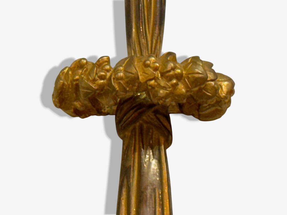 Louis XVI Style, Doré Bronze, Monumental Wall Sconces, France, 19th C.