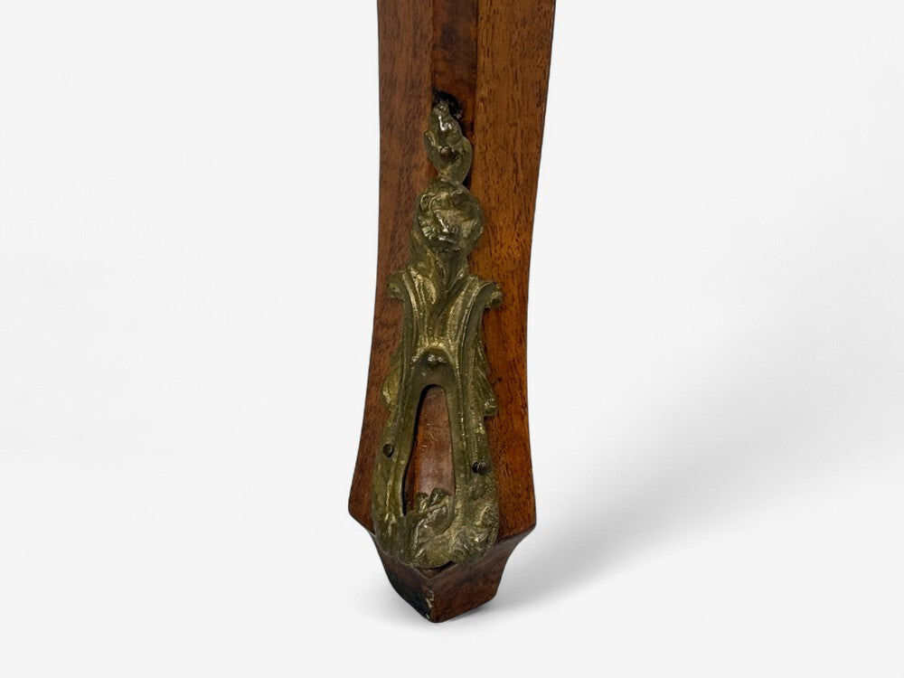 Louis XV Style, Small Bombay Chest, Walnut, Porcelain, Bronze, Austria, 19th c.