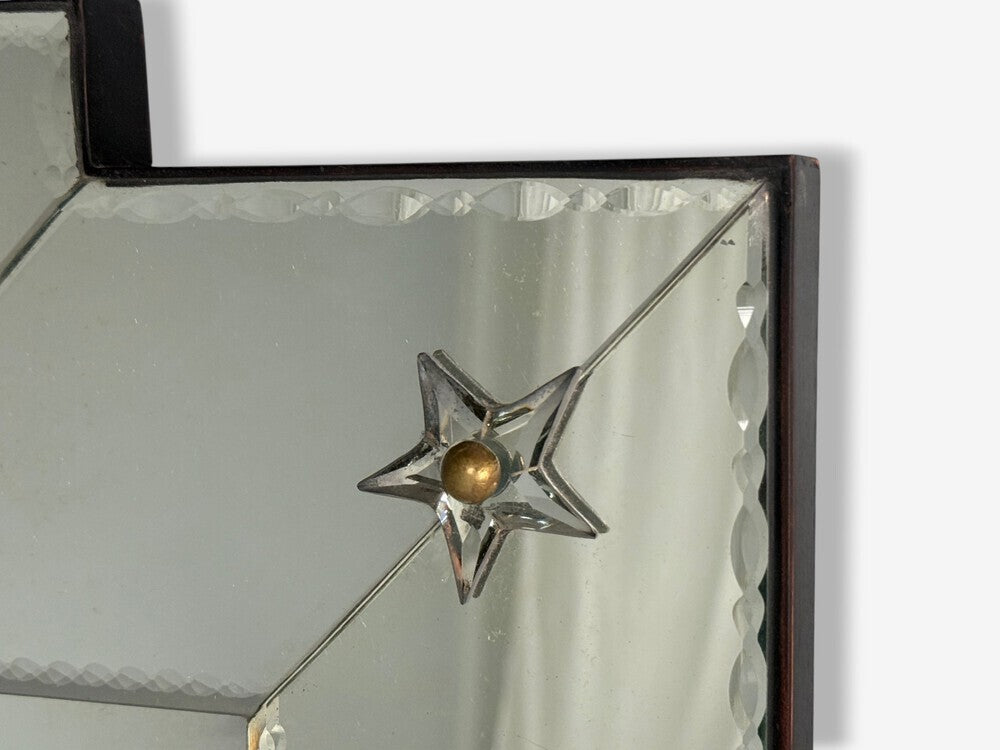 Art Deco Style, Antique and Beveled Glass, Venetian Wall Mirrors, 21st C.
