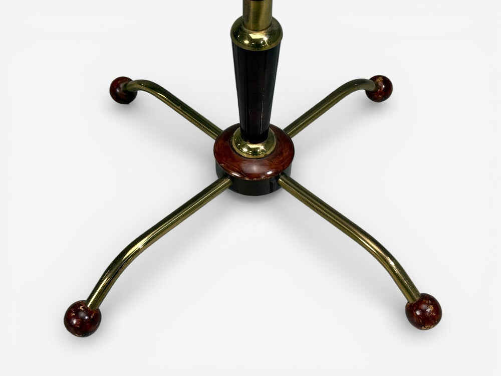 Josef Frank, Model 1842 Floor Lamp, Mahogany, Brass, Sweden, 1950s