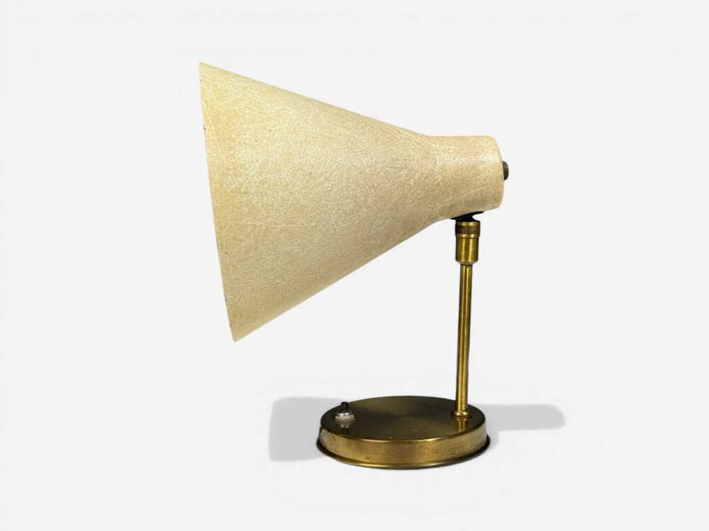 American Modern, Table Lamp, Fiberglass, Brass, USA, 1960s