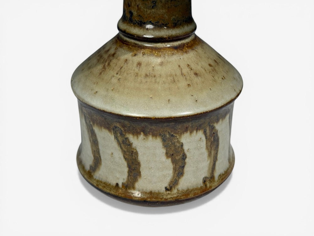 Joseph Simon, Danish Modern, Table Lamp, Beige Stoneware, Denmark, 1960s