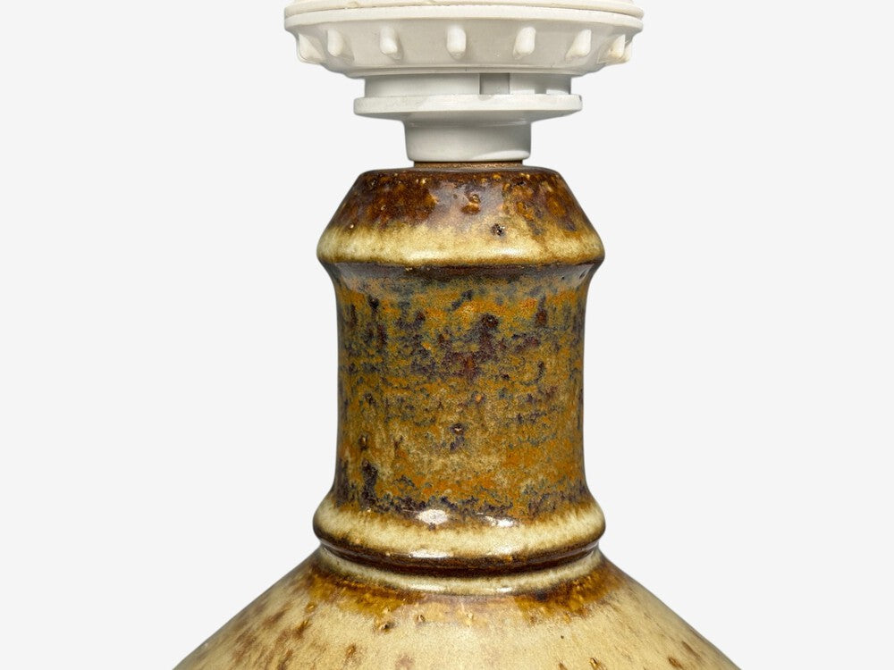 Joseph Simon, Danish Modern, Table Lamp, Beige Stoneware, Denmark, 1960s