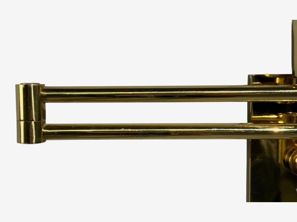 George Hansen, Articulating Wall Lights, Polished Brass, Spain, 1970s