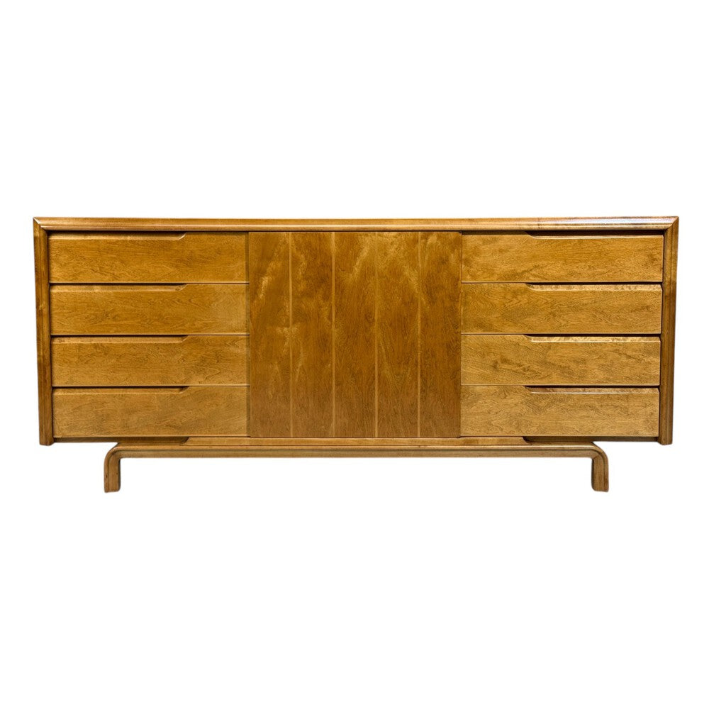 Edmond J Spence, Dresser, Burled Maple, Bentwood, Sweden, 1960s