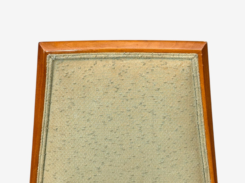 Grosfeld House, Six Dining Chairs, Walnut, Fabric, USA, 1970s