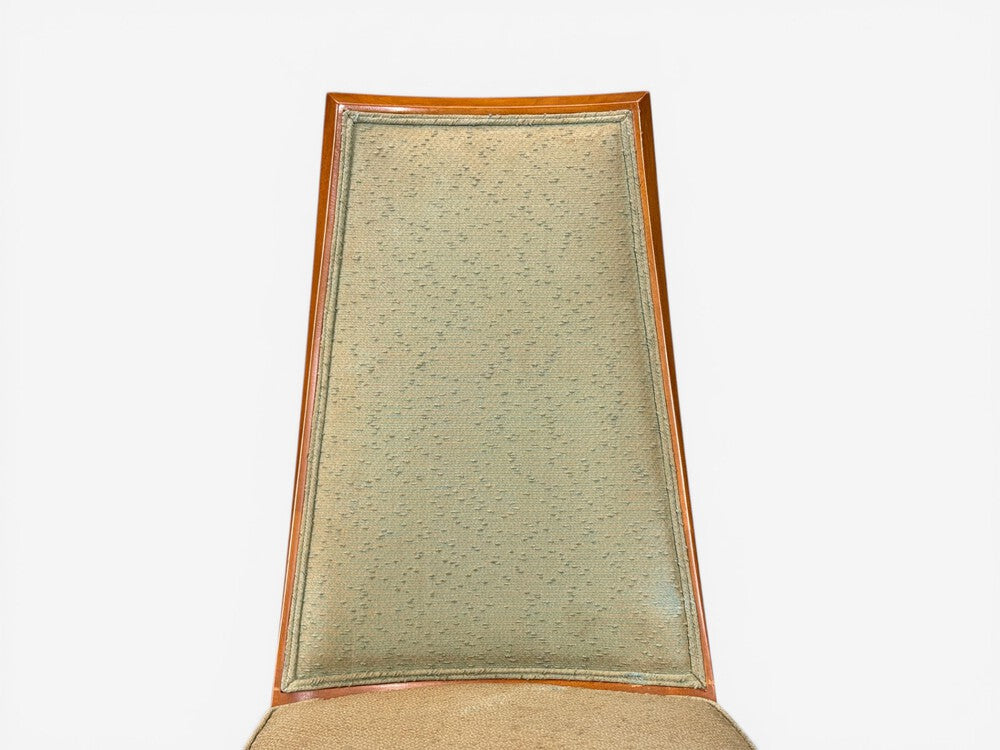 Grosfeld House, Six Dining Chairs, Walnut, Fabric, USA, 1970s