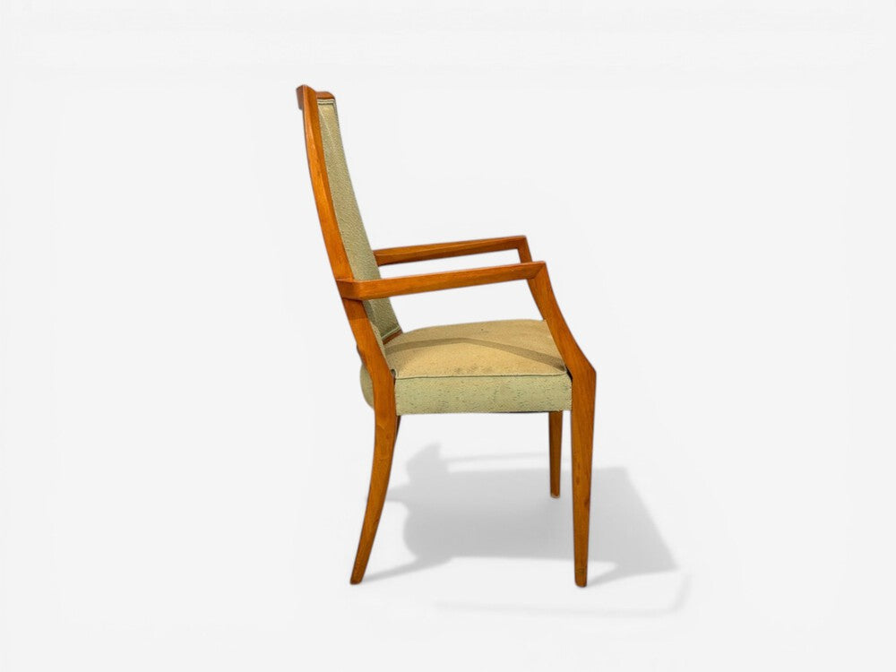 Grosfeld House, Six Dining Chairs, Walnut, Fabric, USA, 1970s