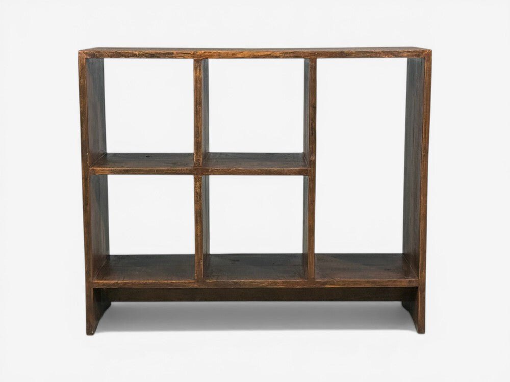 Pierre Jeanneret, 5-Hole File Rack or Bookcase, Teak, Chandigarh, 1960s