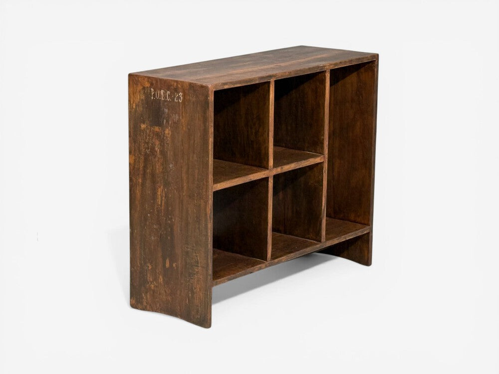 Pierre Jeanneret, 5-Hole File Racks or Bookcases, Teak, Chandigarh, 1960s