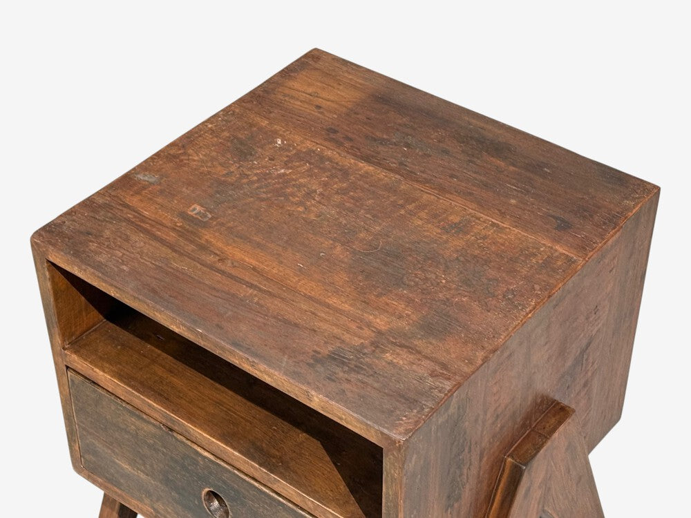 Pierre Jeanneret, Nightstands, Teak, Chandigarh, India, 1960s