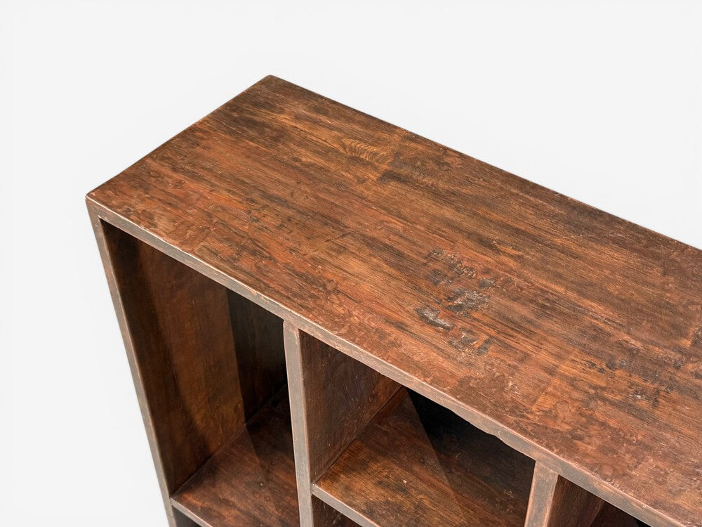 Pierre Jeanneret, 6-Hole File Rack or Bookcase, Teak, Chandigarh, 1960s