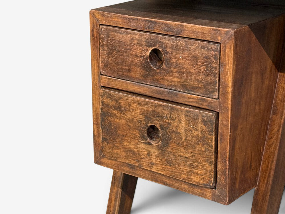 Pierre Jeanneret, Rare Writing Desk, Teak, Leatherette, Chandigarh, India, 1960s