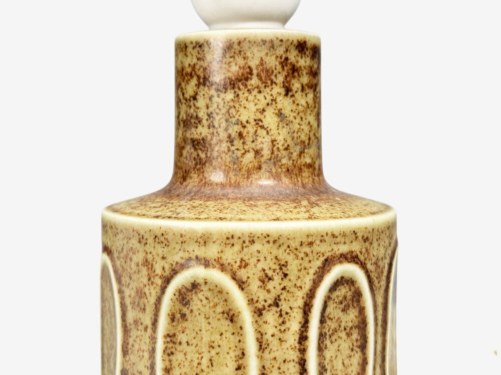 Desiree Stentöj, Table Lamp, Brown Stoneware, Denmark, 1960s