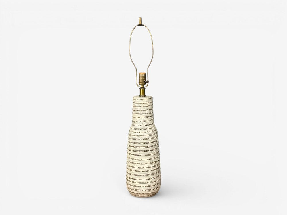 Gordon & Jane Martz, Large Table Lamp, Light Grey Ceramic, USA, 1960s