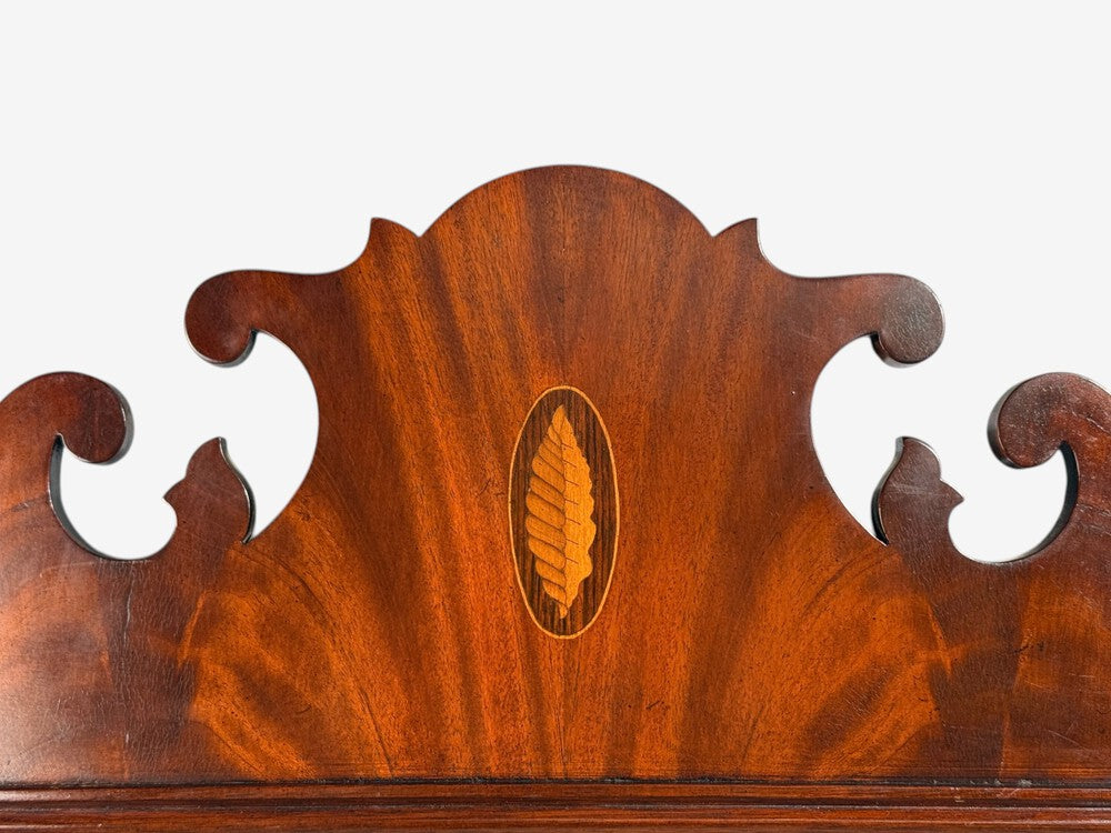Chippendale, Wall Mirror, Mahogany, Beveled Glass, UK, 20th c.