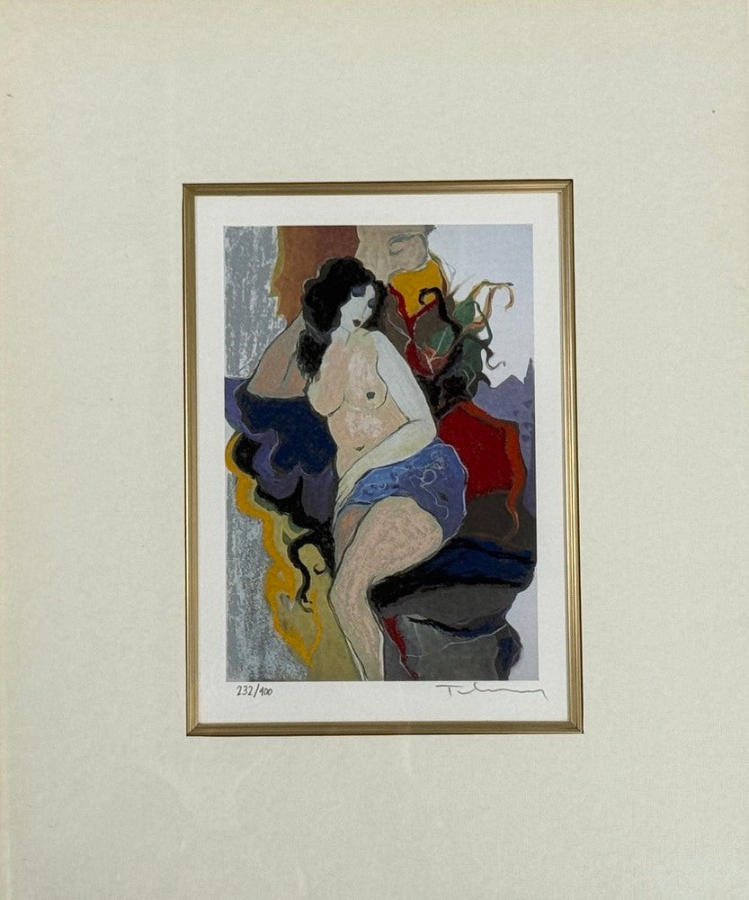 Itzchak Tarkay, Figural Nude Color Serigraph, Signed and Numbered, 2000s