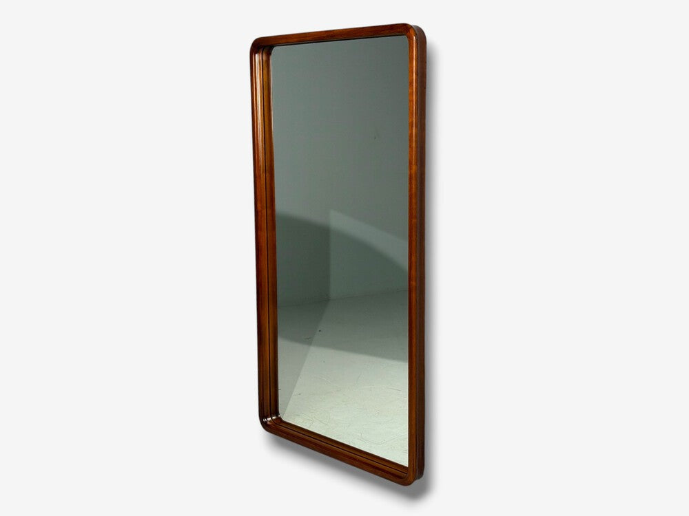 Edmond J. Spence, Large Wall Mirror, Walnut, Sweden, 1950s