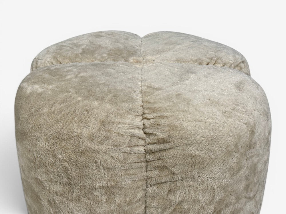 Italian Modern, Ottomans, Fabric, Painted Wood, Italy, 1930s