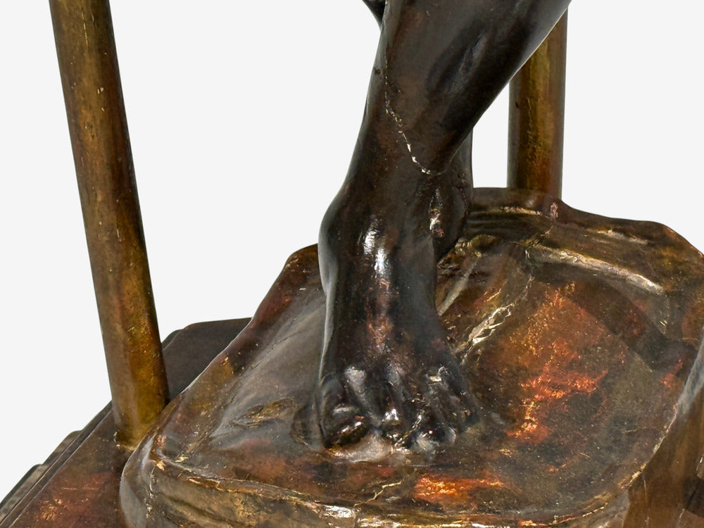 18th/19th c. Italian, Venetian Blackamoor Gueridons, Opposing Figures, Marble