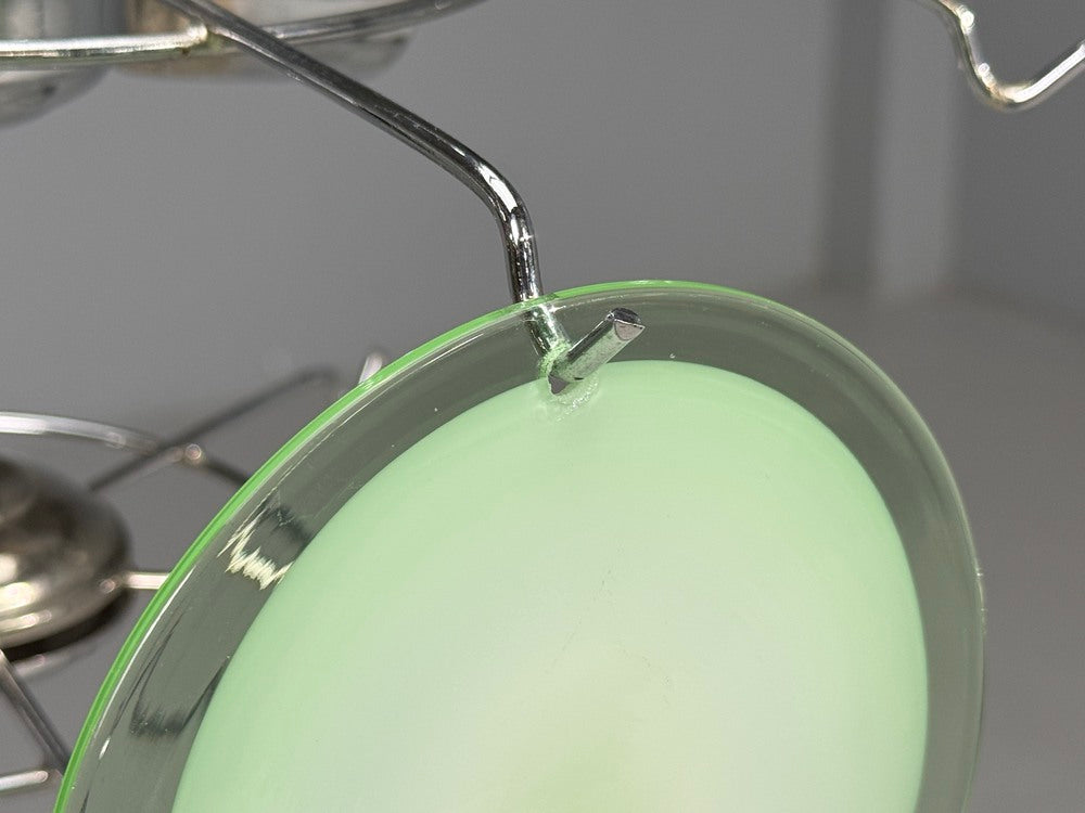 Mid-Century Modern, Mint Green Murano Glass, Pendant Light, 1960s