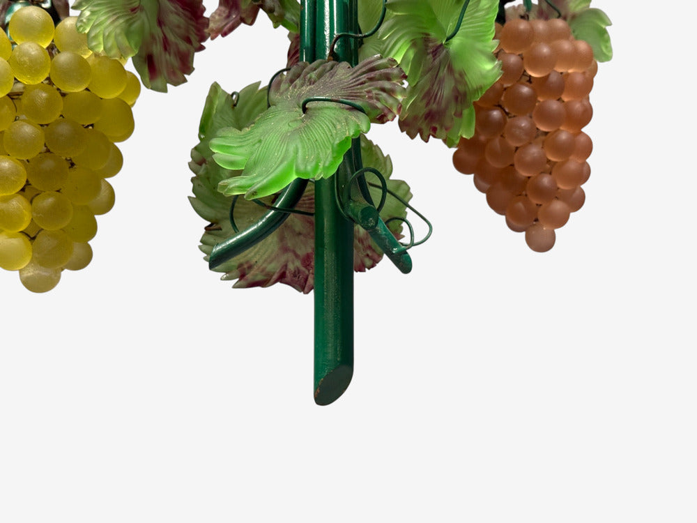 Italian Modern, Murano Glass, Art Glass, Grape Bunch Pendant Light, Italy, 1950s
