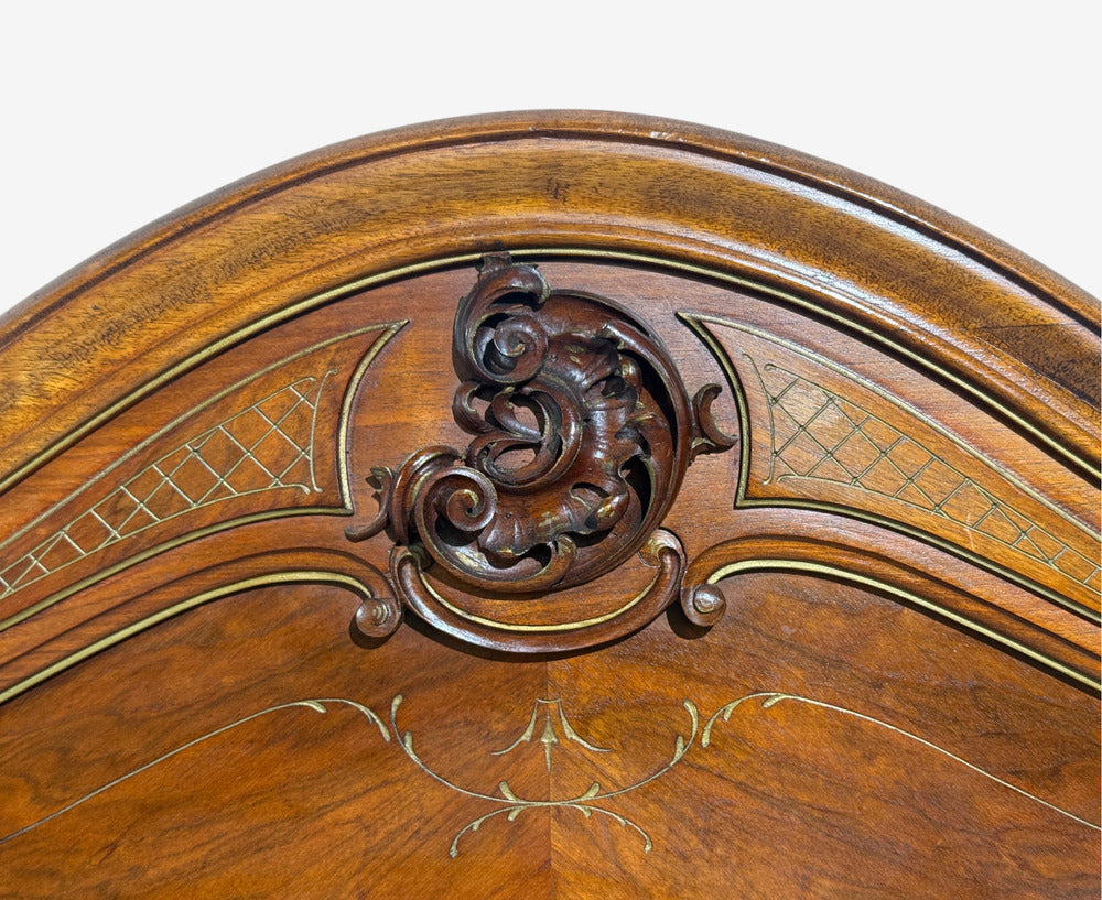 French Provincial Style, Twin Headboards, Walnut, Gilt, France, 20th c.