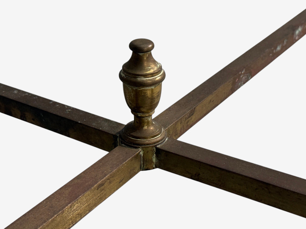LaBarge, German Modern, Console Table, Brass, Glass, Germany, 1970s