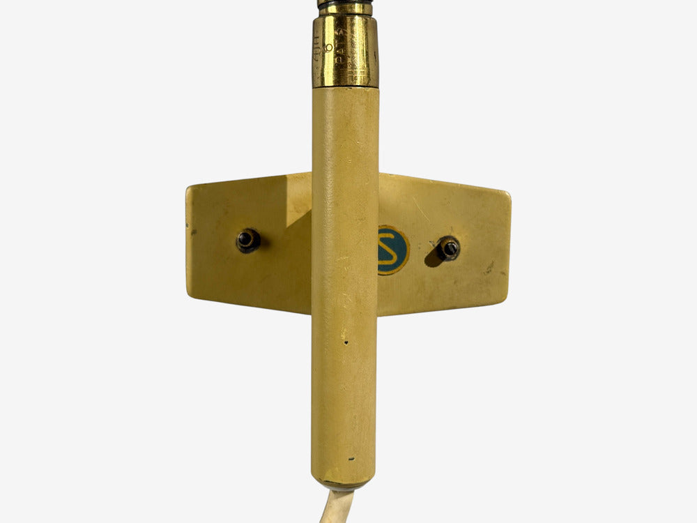 AJH, Adjustable Wall Sconces, Lacquered Metal, Brass, Sweden, 1950s