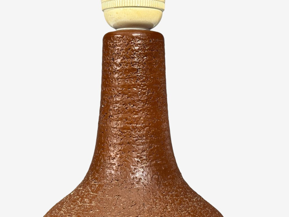 Søholm Stentøj, Danish Modern, Table Lamp, Burnt Orange Ceramic, Denmark, 1960s