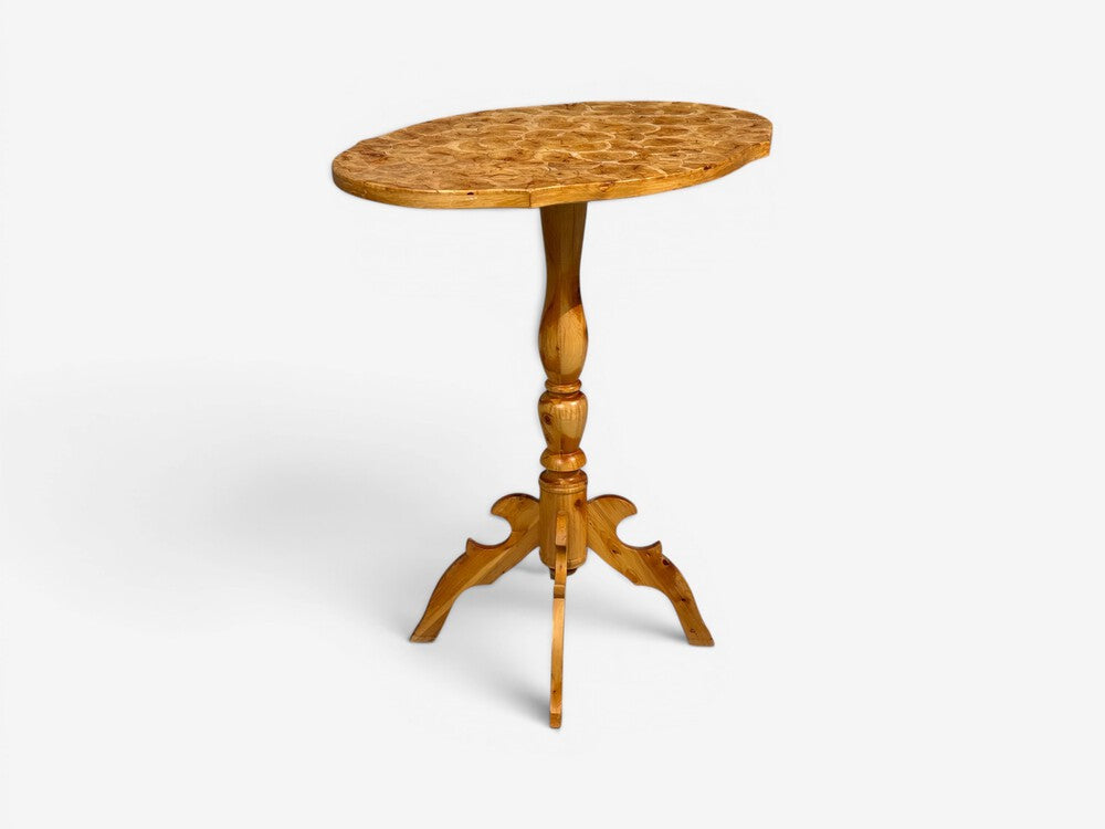 Swedish Modern, Side Table, Pine, Sliced Log, Sweden, 1960s