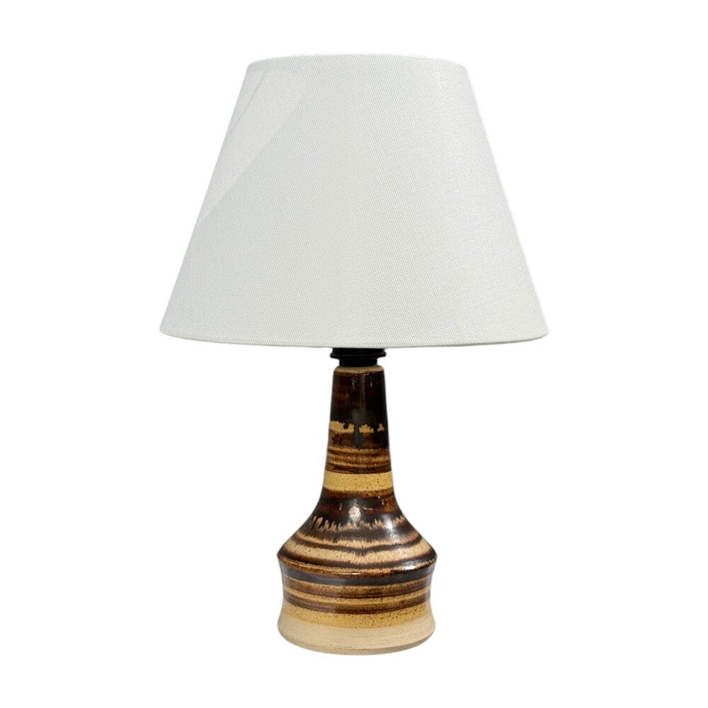 Per Engstrom, Small Table Lamp, Beige Ceramic, Denmark, 1970s
