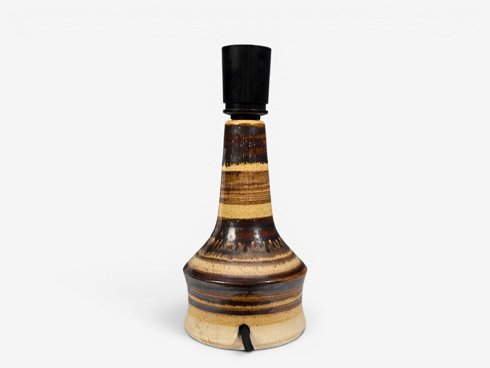 Per Engstrom, Small Table Lamp, Beige Ceramic, Denmark, 1970s