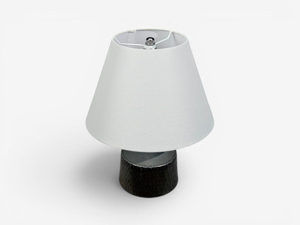 Swedish Modern, Small Table Lamp, Blue Ceramic, Sweden, 1960s